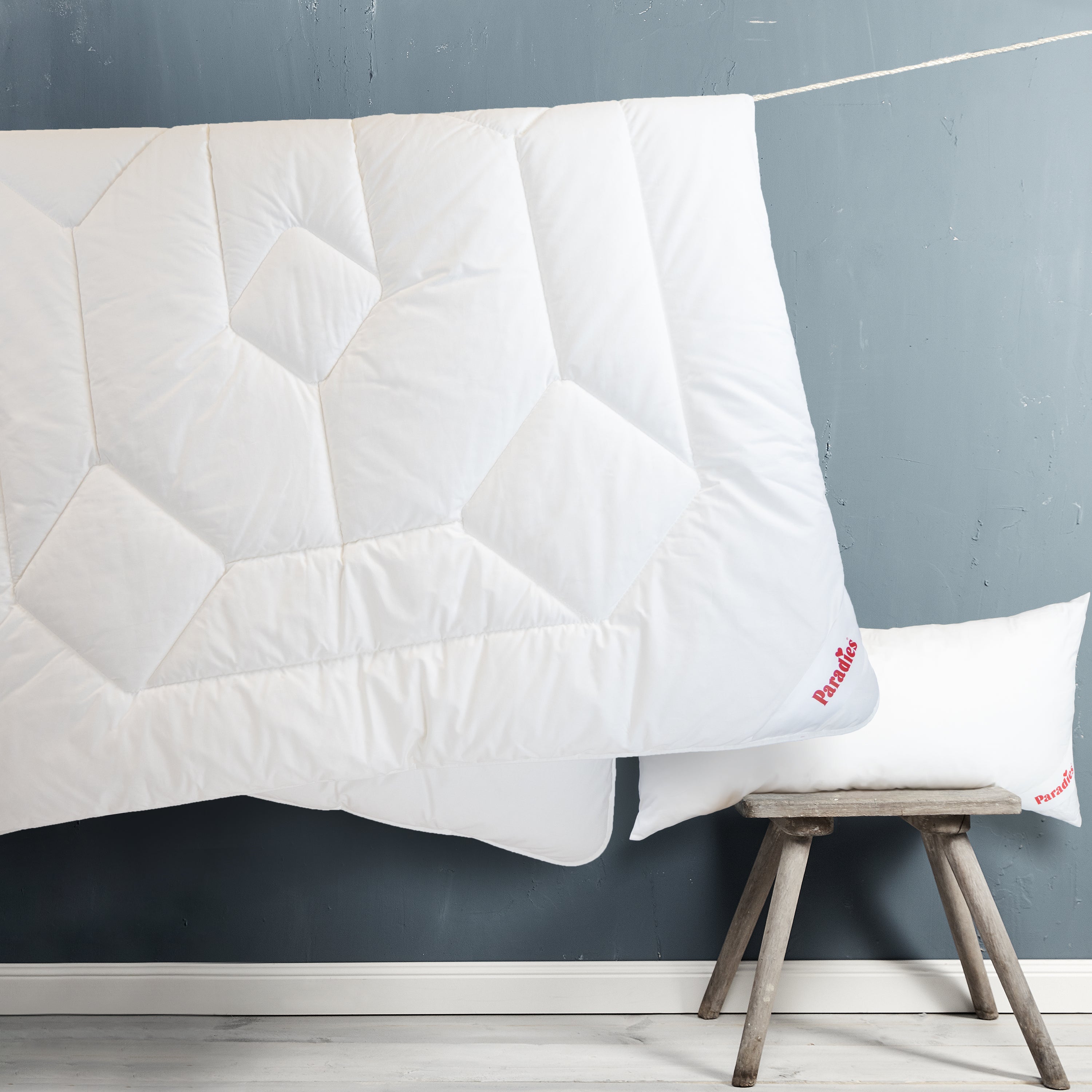Winterbetten-Set · Faserdecke + Kopfkissen