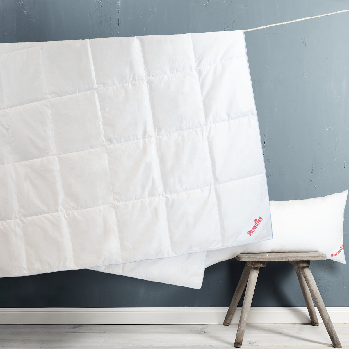 Sommerbetten-Set · Daunendecke + Daunenkissen