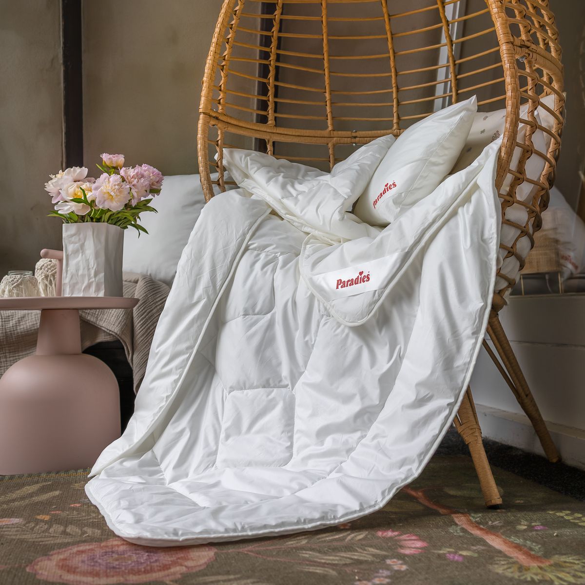 Sommerbetten-Set · Faserdecke + Kopfkissen